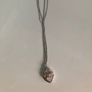 Juicy Couture Heart Necklace - Silver